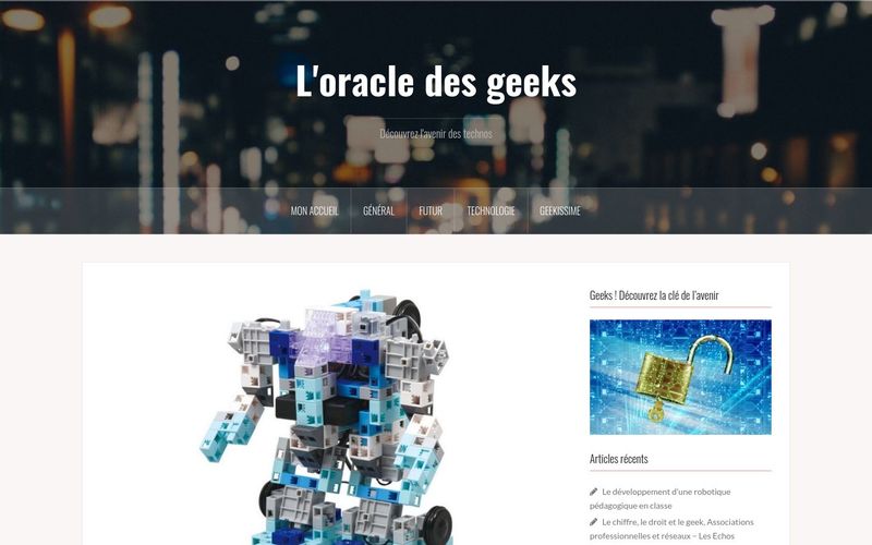 Le développement d’une robotique pédagogique en classe – L'oracle des geeks