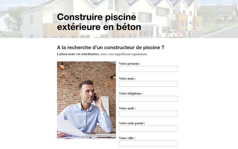 Faire construire une piscine extérieure en béton