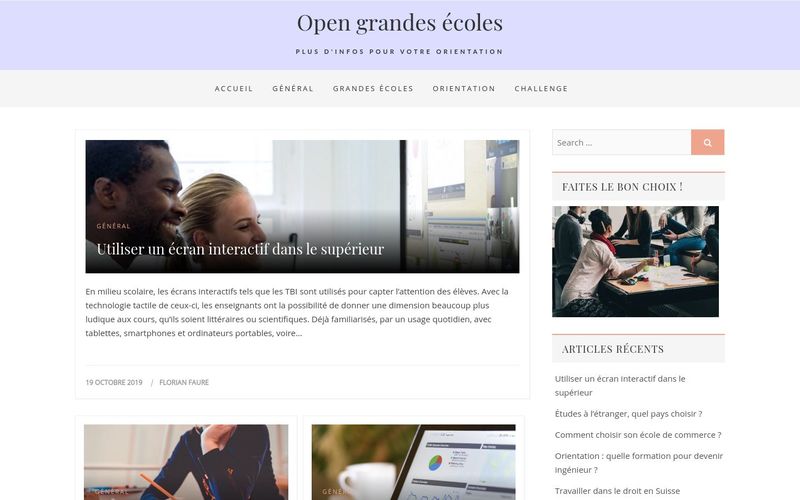 Open grandes écoles - Plus d'infos pour votre orientation